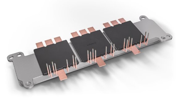 Silicon Carbide Overmold Power Module on Cooler